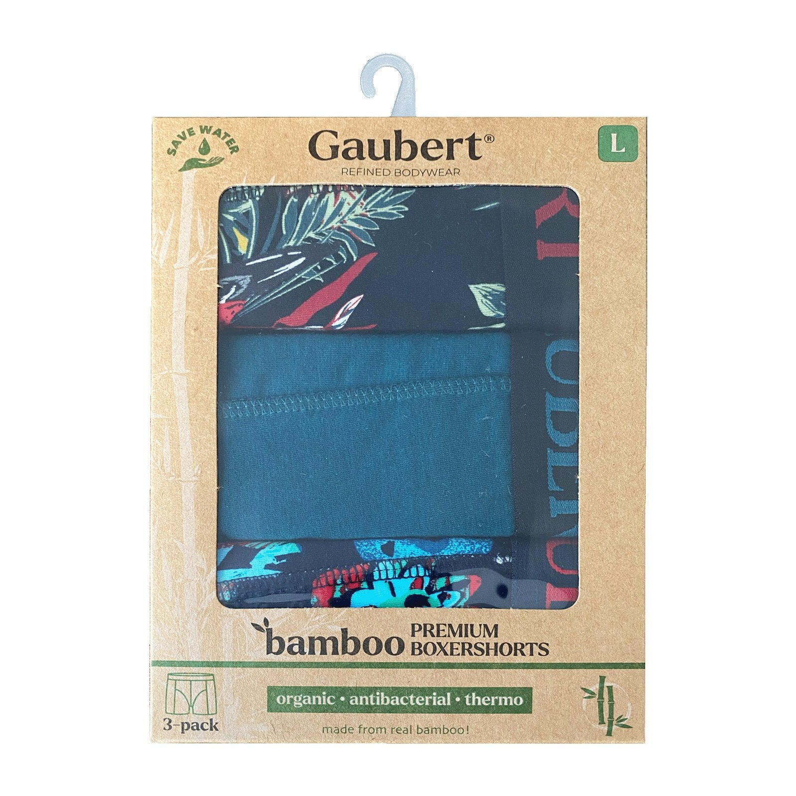 3x Gaubert Heren Boxershorts - Bamboe Boxershorts Met Print - Heren Ondergoed - DeHuisSpullenDiscounter